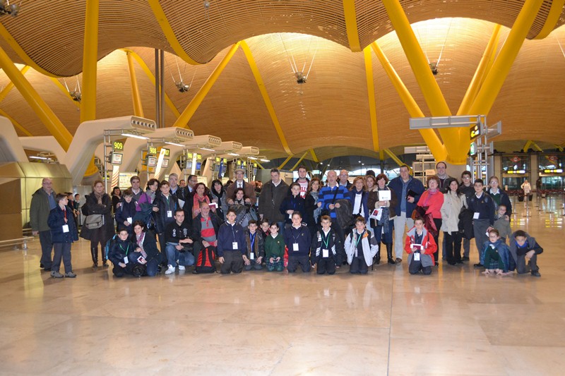 Despedida en Barajas el 9 de enero a las 09:20